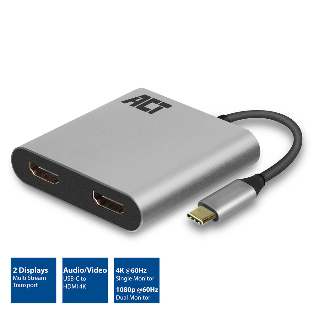 ACT USB-C to Dual HDMI MST