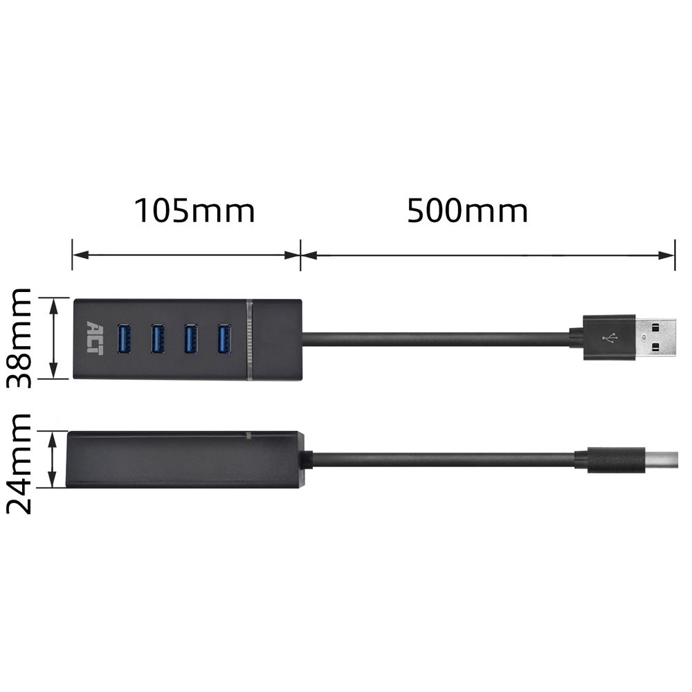 ACT USB Hub 3.2 (4x USB-A ports)