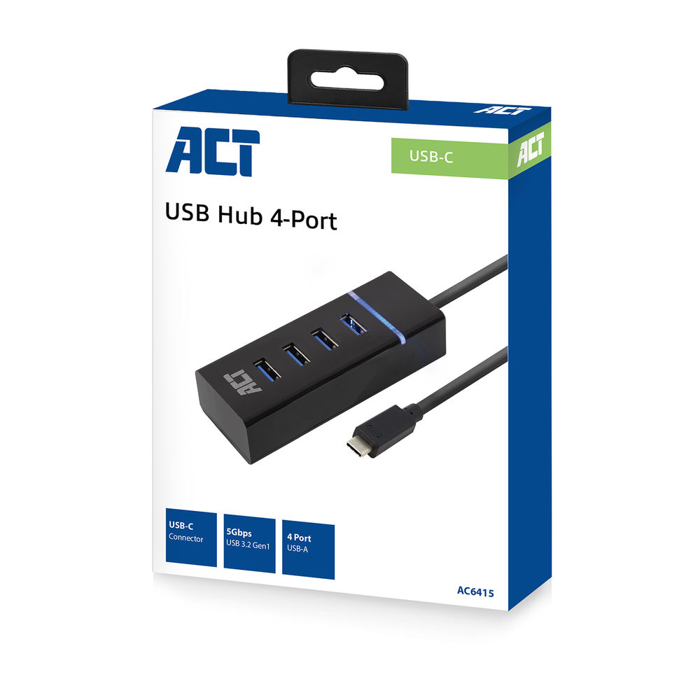 ACT USB-C Hub 3.2 (4x USB-A ports)