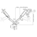 ACT Dual Gas Monitor Desk Mount