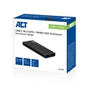ACT M.2 SATA & NVMe SSD Enclosure USB-C