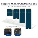 ACT M.2 SATA & NVMe SSD Enclosure USB-C