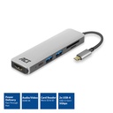 ACT USB-C 4K Multiport Adapter (HDM I/2xUSB/Reader/PD)