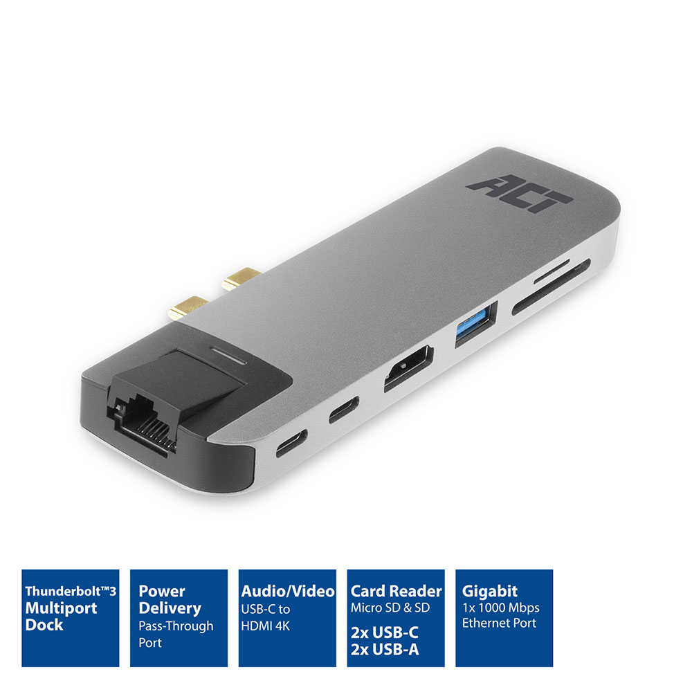 ACT USB-C Thunderbolt3 Multiport Docking for Macbook