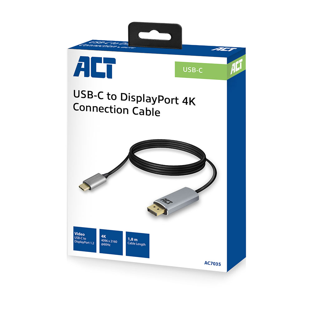 ACT USB-C to DisplayPort male Cable
