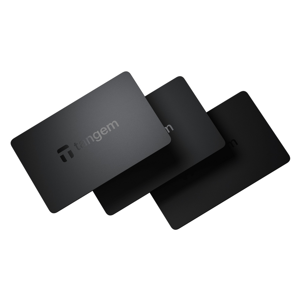 [TG-BK3] Tangem Classic Black Wallet (3-cards set)