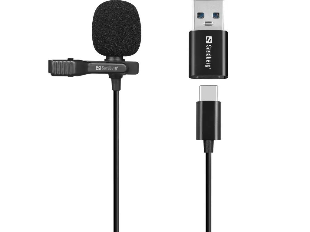 [126-40] Sandberg Streamer USB Clip Microphone