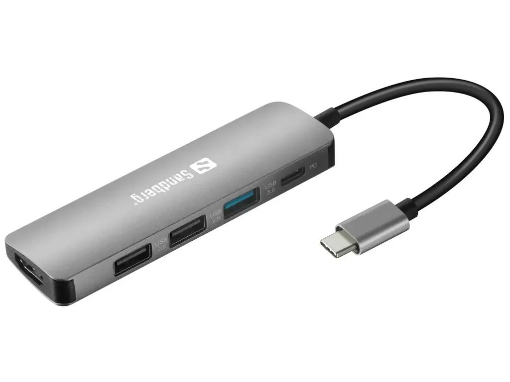 [136-32] Sandberg USB-C Dock HDMI+3xUSB+PD 100W