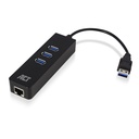 ACT USB3.1 Gbit Network Adapter w /USB Hub