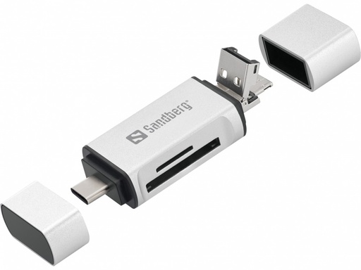 [136-28] Sandberg Card Reader USB-C+USB+MicroUSB