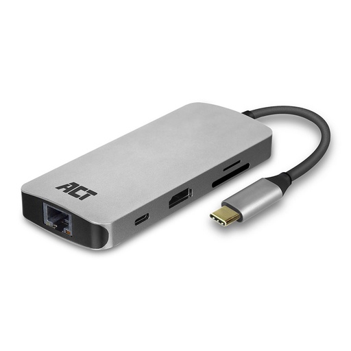 [AC7041] ACT USB-C 4K MultiPort Dock (HDMI/U SB/ETH/READER/USB-C)
